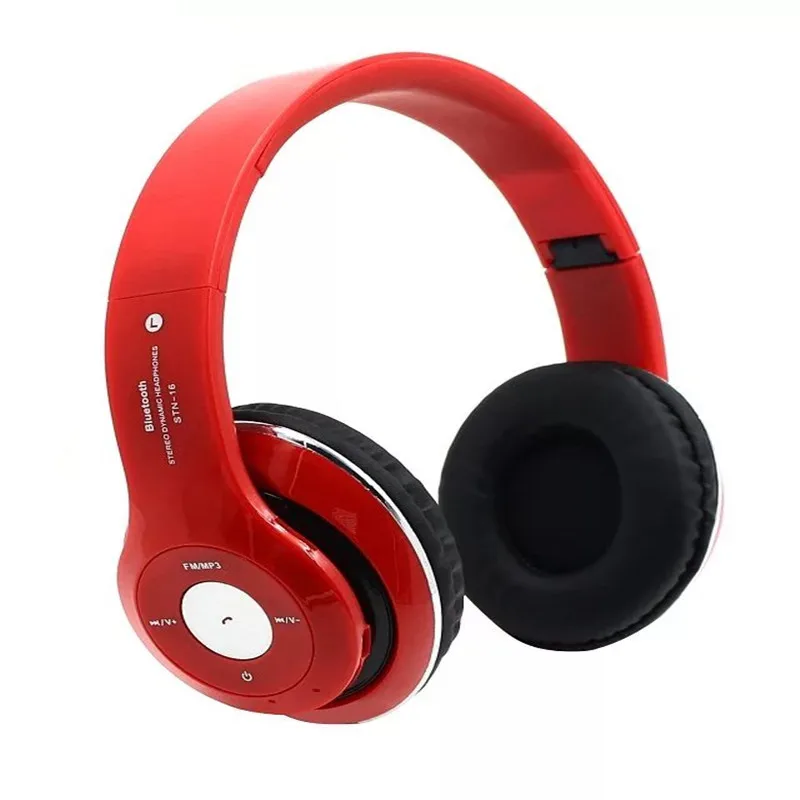 STN-16 Bluetooth Беспроводные Стерео Наушники Большие fone де ouvido с микрофоном Handfree fm TF для