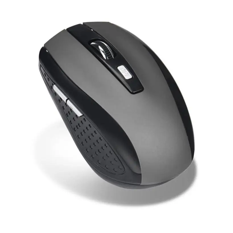 Gray Мышь 2,4 ГГц беспроводной игровой приемник usb-мыши Pro Gamer для портативных ПК Desktop* 7 - Цвет: Gray