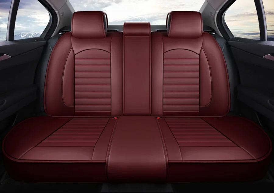 Новые кожаные универсальные чехлы на сиденья для nissan teana j31 j32 terrano 2 tiida wingroad X-TRAIL t30 t31 t32 xtrail