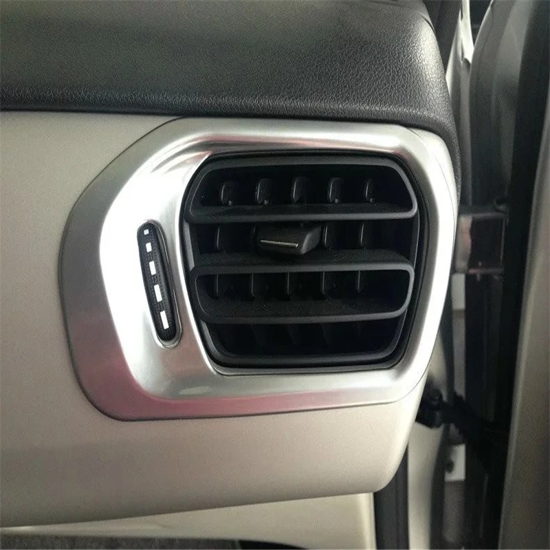 

WELKINRY car sedan cover For CITROEN Elysee C-Elysee 2013 2014 2015 2016 2017 ABS chrome air conditioner outlet air vent trim