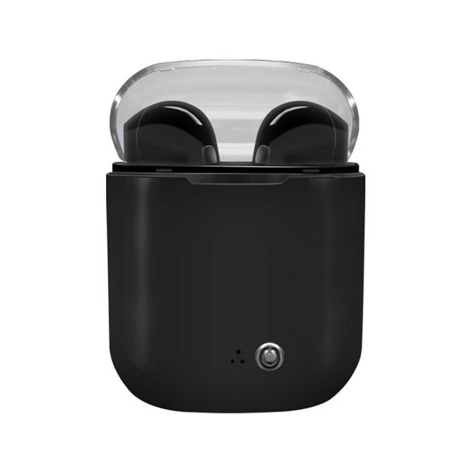 LOPPO TWS беспроводные Bluetooth наушники-вкладыши и зарядная коробка с микрофоном наушники для iphone android - Цвет: Черный