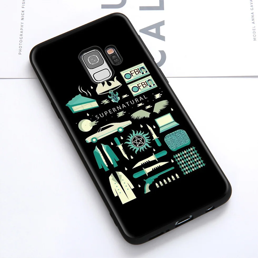 WEBBEDEPP Supernatural Soft Case for Samsung Galaxy S10 S10e S9 S8 Plus S7 S6 Edge &amp J6 2018 Note 10 9 8 |
