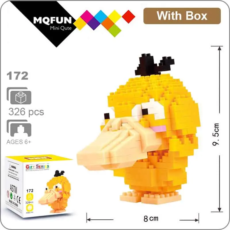 LNO мини блоки фигурки kawaii 3D Пикачу японский мультфильм Аниме пластиковые детали для конструктора игры DIY модели образовательных игрушек