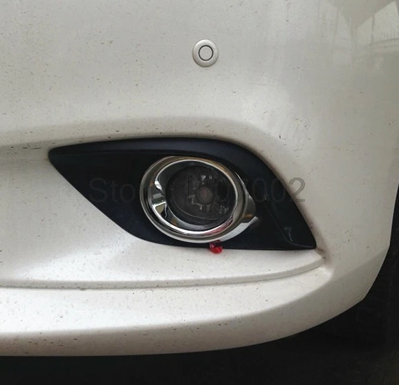 Для Mazda6 Mazda 6 2013 2014 2015 abs Хром Передняя противотуманная фара накладка 2 шт|trim cover|abs