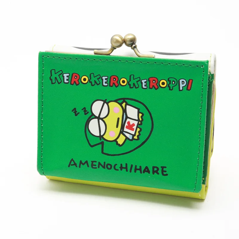 Для мальчиков и девочек мультфильм аниме Keroro дизайнер иностранная лягушка с большими глазами Портмоне кошелек три раза
