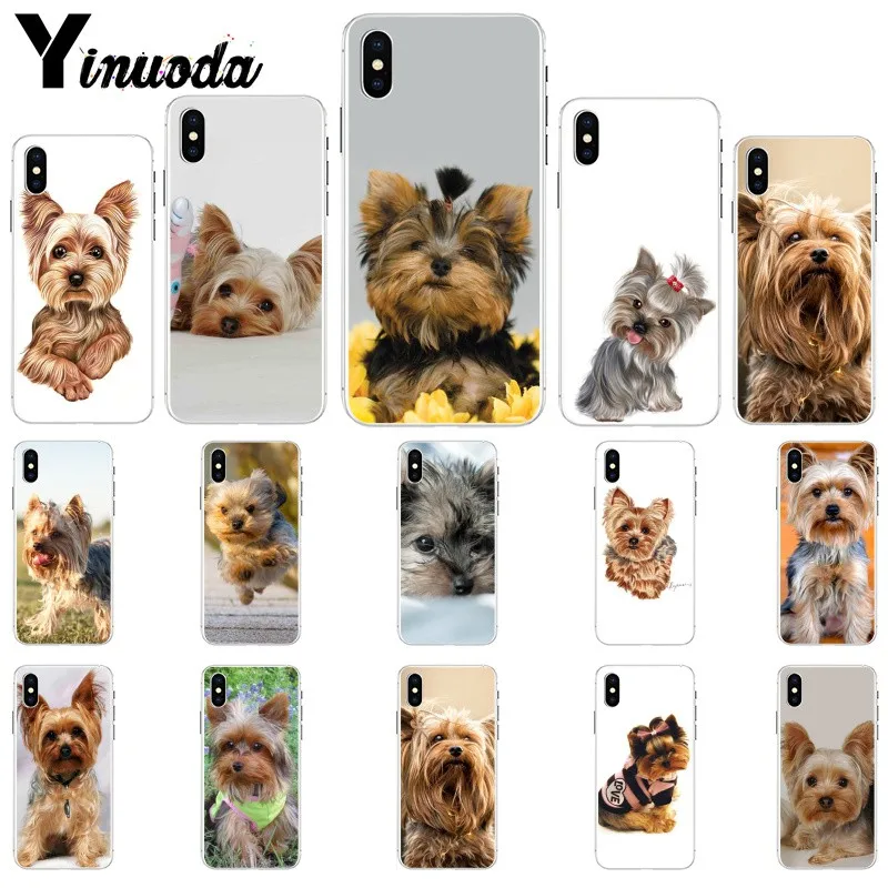 Умный чехол Yinuoda йоркширского терьера для iPhone 8 7 6 6S Plus 5 5S SE XR X XS MAX|Чехлы-накладки| |
