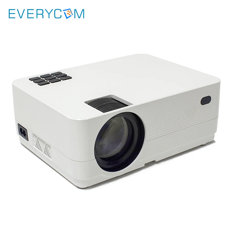 Everycom Новые HD 720 P Google Android 6 0 ЖК дисплей проектор для дома театральный фильм видео