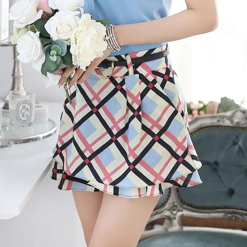 Пикантные Короткие штаны 2017 высокой талией шорты с цветочным принтом для Для