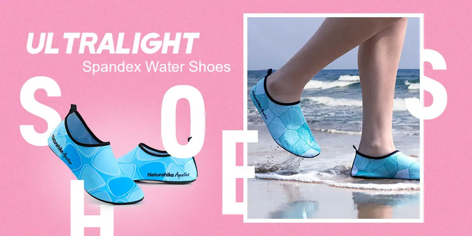 Naturehike открытый бассейн Ultralight упругого водонепроницаемая обувь Aqua носки пляжная обувь для мужчины и женщины NH18S001-X