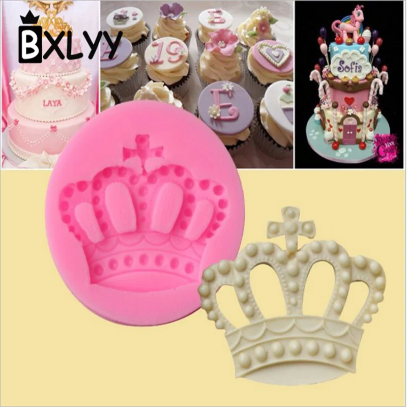 BXLYY Горячая 3D Принцесса Корона фотоинструмент для украшения торта Мыло глина