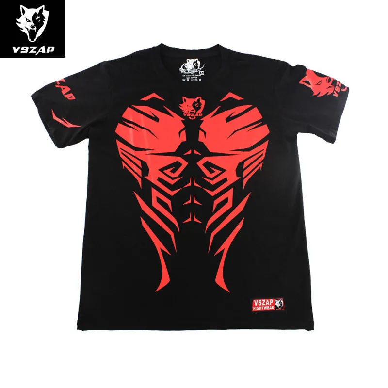 VSZAP CompressedTraining Муай Тай Джерси для ММА кикбоксинга хлопок camisetas тройники