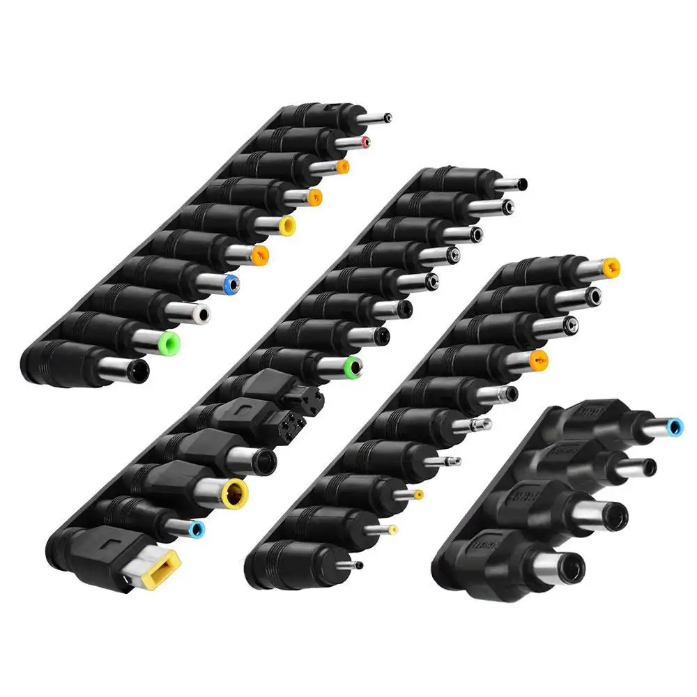 Laptop DC Power Adapter Kits 38 PCS Universal 5.5 mm x 2.1 AC Tips Connector for Lenovo Thinkpad Dell Sony | Электроника