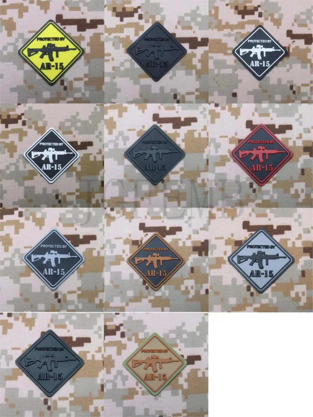 Защищенный ар15 боевой дух военной 3D ПВХ патч|patch morale|morale patchmilitary morale patch |