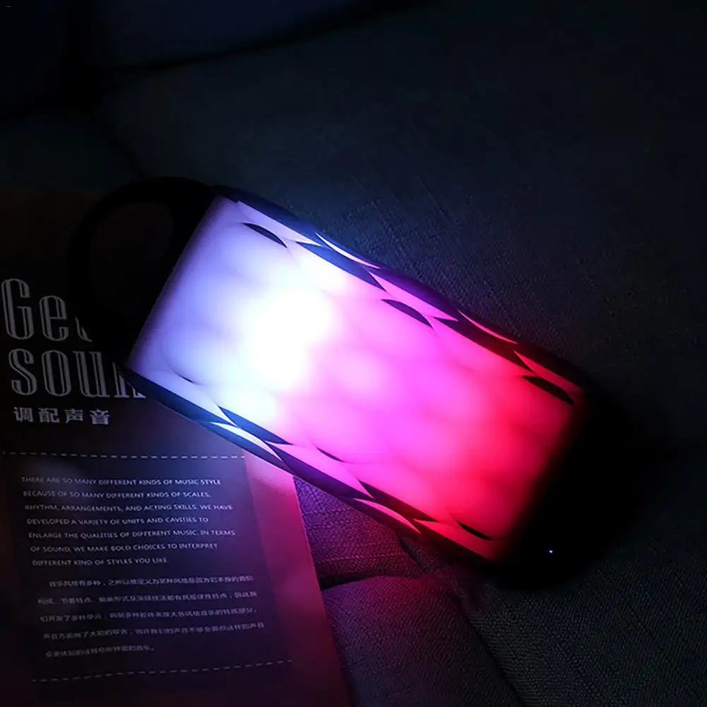 Красочные Night Light Bluetooth Динамик Беспроводной мини мобильный телефон сабвуфер