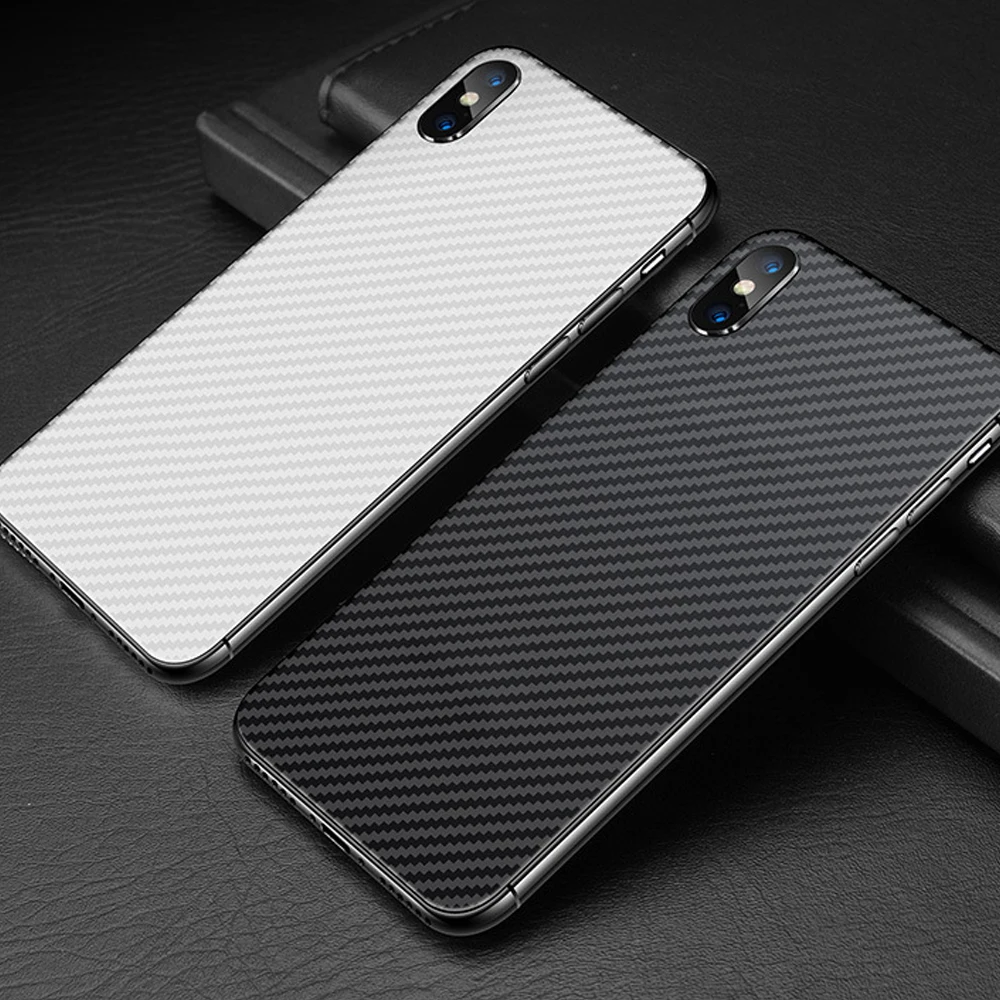 Buyruo мягкая задняя наклейка с защитой экрана из углеродного волокна для apple iphone XS