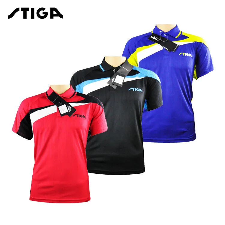 Футболка для настольного тенниса STIGA одежда пинг понга спортивные футболки
