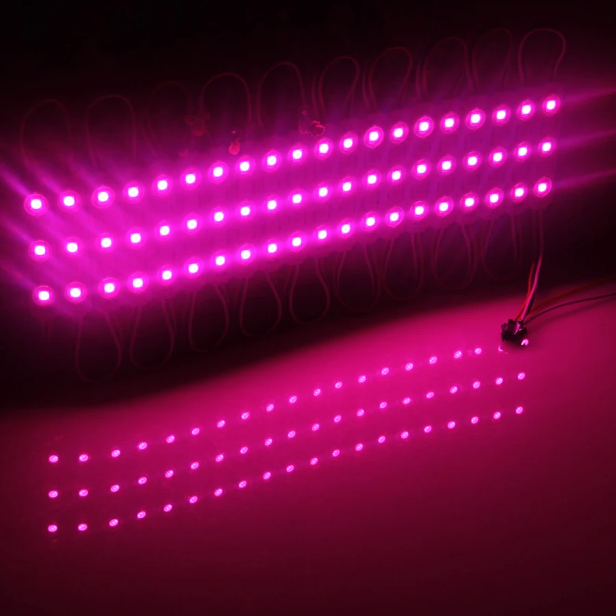 20 шт./лот 3 светодиодный s 5050 SMD RGB светодиодный пиксельный модуль водонепроницаемый 2811 IC DC12V рекламный светильник, светодиодный подсветка для буквы канала