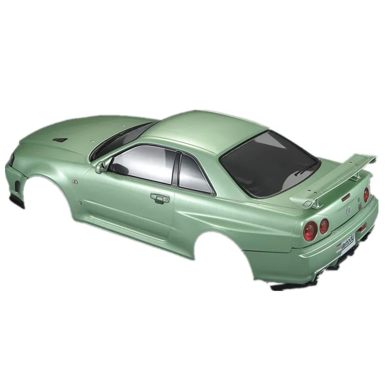 Killerbody 48645 для 1:10 Радиоуправляемая машина для NISSAN SKYLINE(R34) Готовая оболочка корпуса Champaign-gold для 1/10 Touring Car Gold Gree