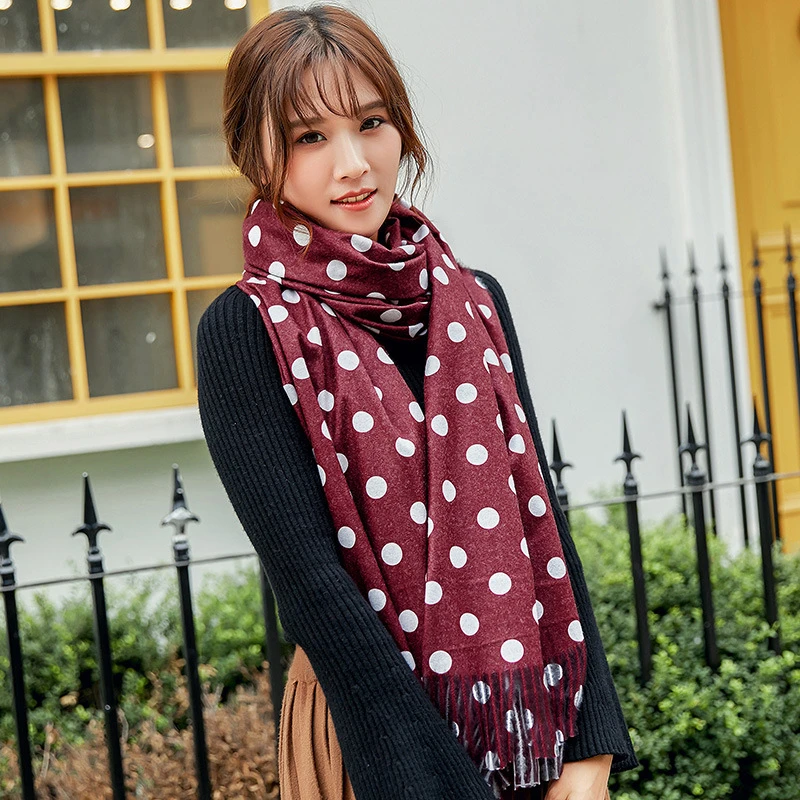Осень-зима 2019 женский шарф Женский кашемировый широкая однотонная длинная шаль