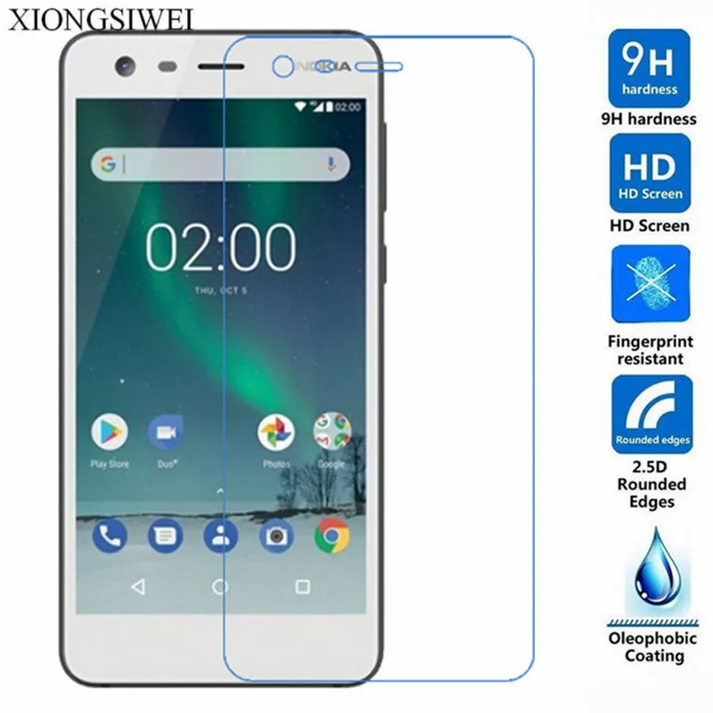 2 шт протектор экрана для Nokia 2 закаленное стекло для Nokia 2 Nokia2 TA-1029 TA-1035 5," протектор экрана защитное стекло Flim
