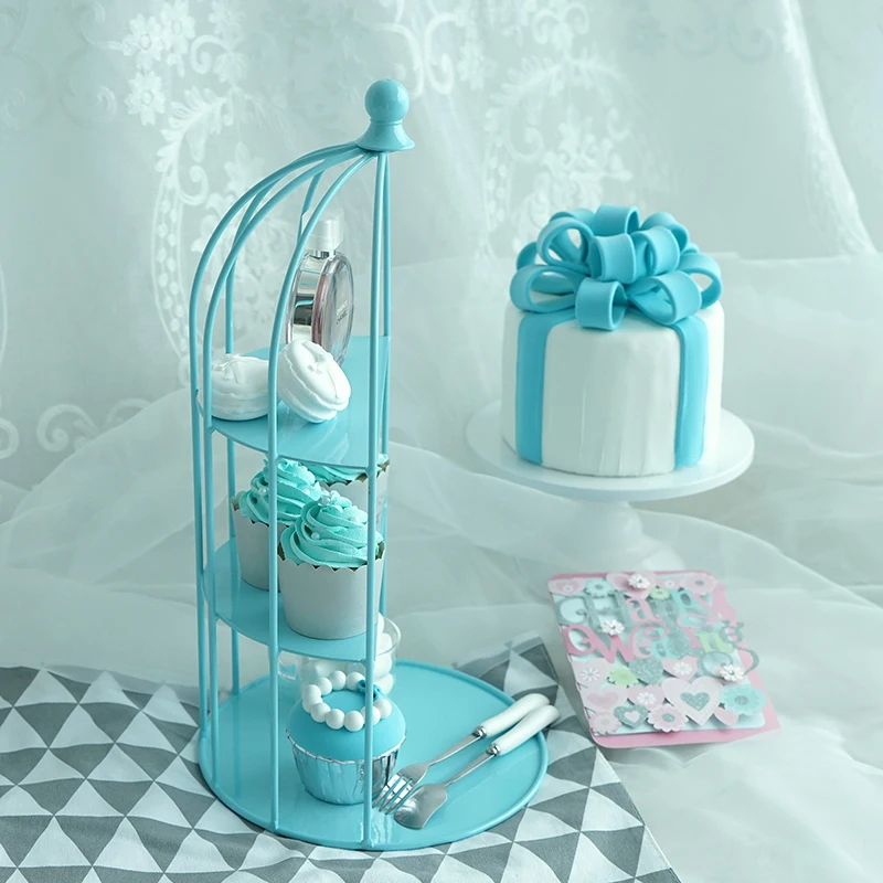 Синяя клетка для кексов SWEETGO подставка инструменты украшения поставщик