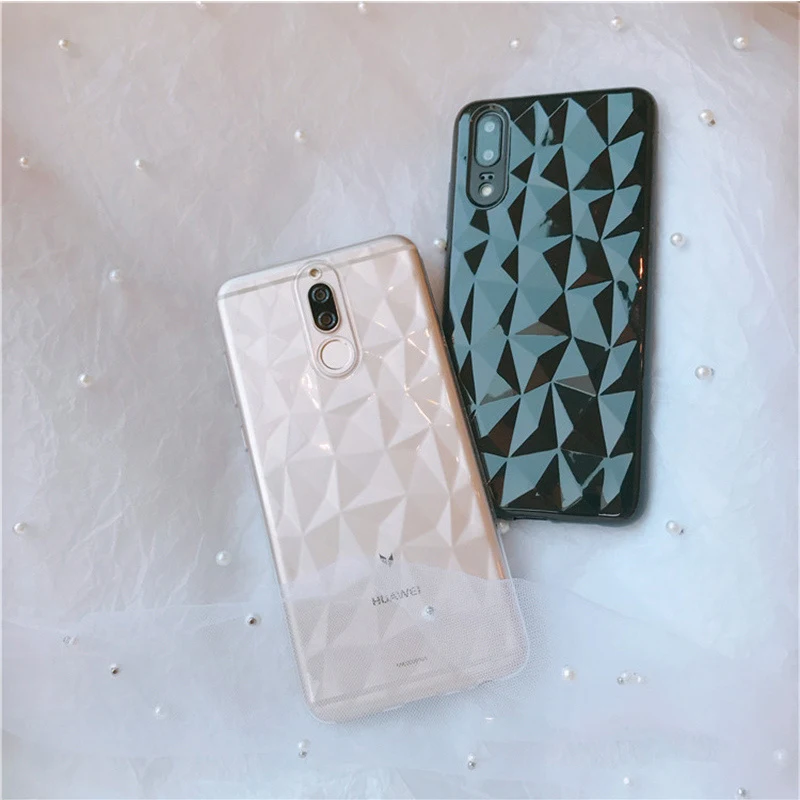 Для huawei P30 P20 mate 20 X Nova 3 3i 4 4e Honor 9 10 Lite Pro P Smart Z 2019 3D Алмазный прозрачный мягкий