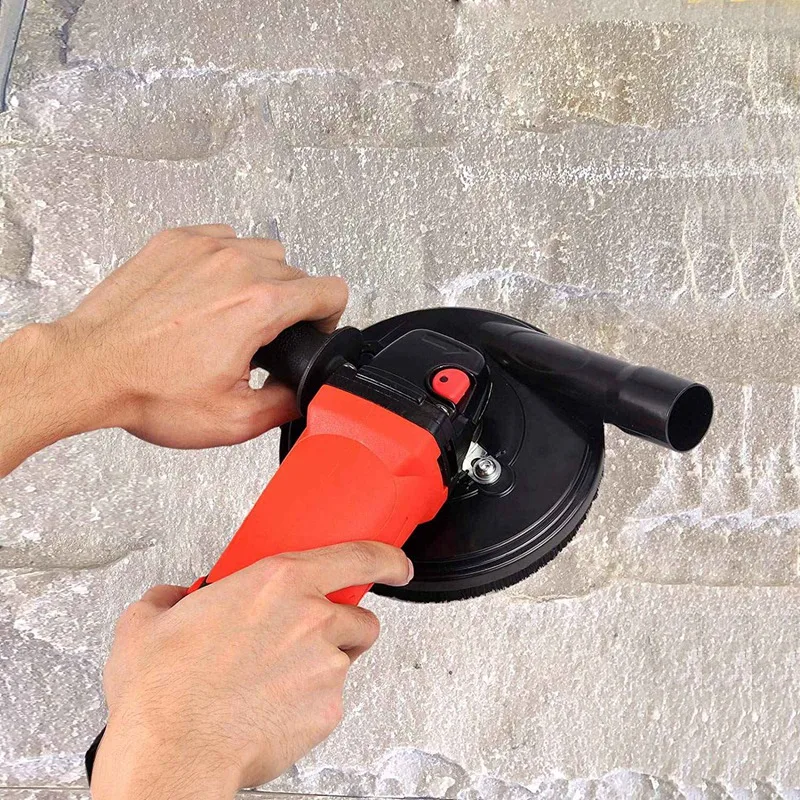 5-Inch Pneumatic Grinder Dust Cover Tool For Concrete Marble Granite Engineering Stone Grinding Dust Collection