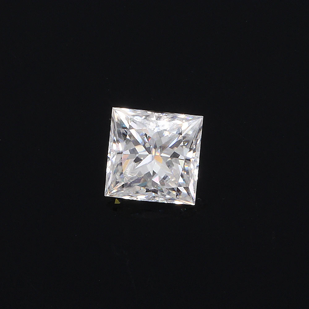 Драгоценные камни аналог алмаза вес 2ct 7 мм * F цвет принцесса огранка моиссанит