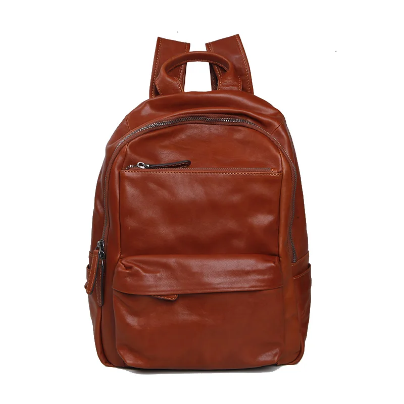 Рюкзак LANSPACE мужской из коровьей кожи модный брендовый функциональный ранец