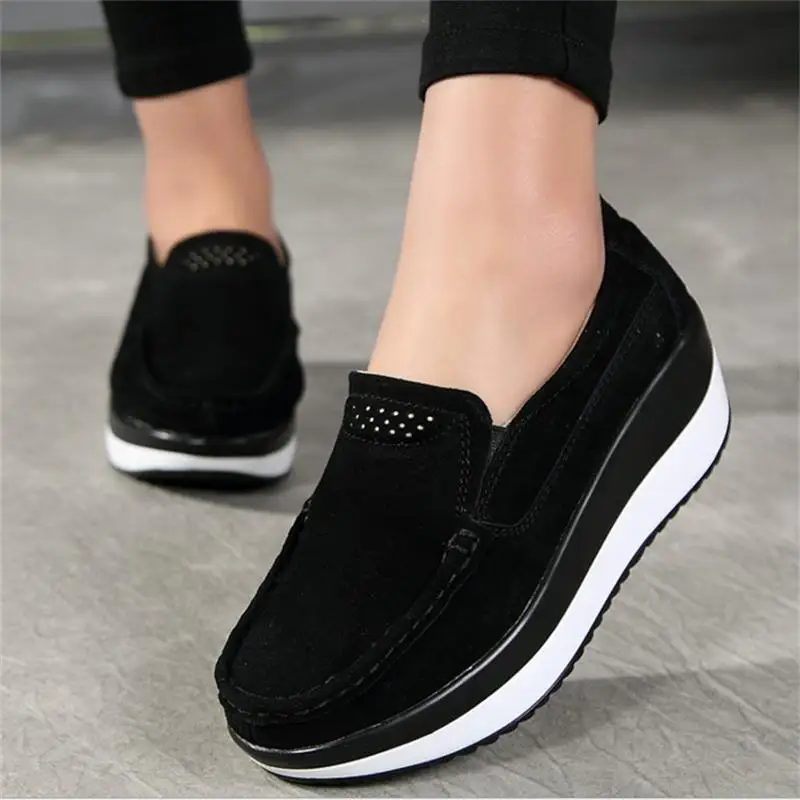 Для женщин без каблука летние Лоферы для новые женские Элегантные замшевые