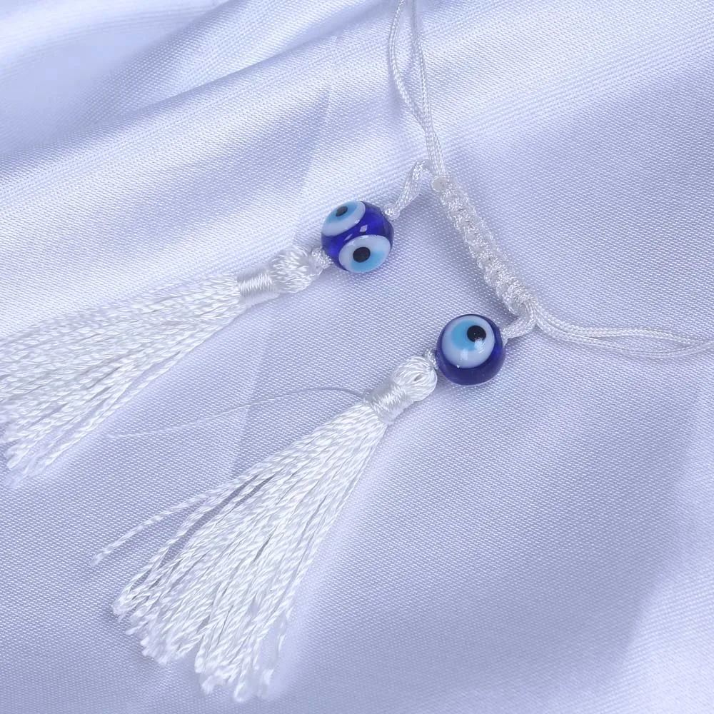 Новый модный простой религиозный Шарм сглаза с синими бусинами браслет на удачу