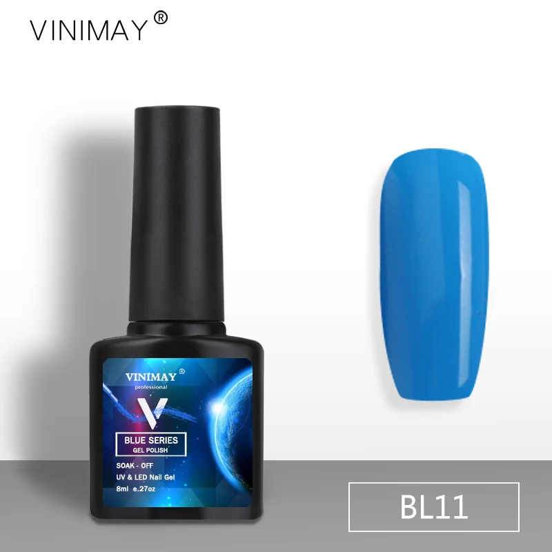 Vinimay джинсы синий светодиод Гель лак для ногтей soak от УФ Vernis полу постоянный