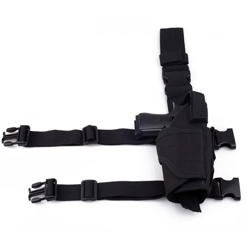 

Outdoor hunting tornado leg sleeve military tactical nylon leather sleeve right hand gun carrying bag pistol leather sleeve