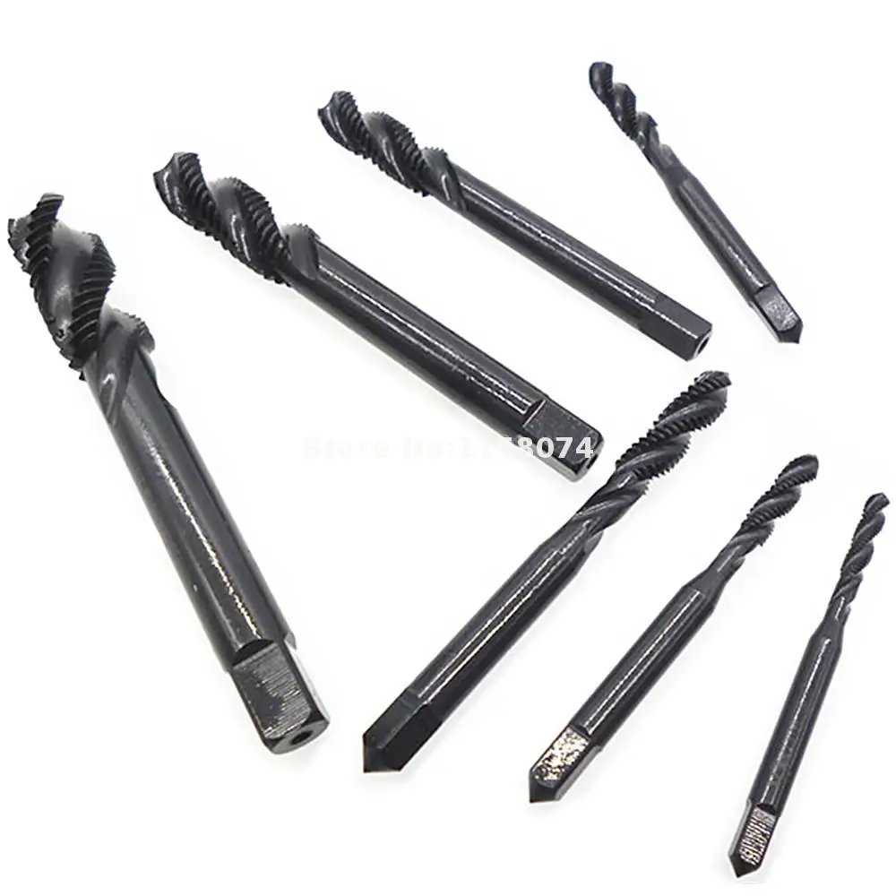 7 шт. резьбе Метрическая затычка Метчик азотирования спираль точки винтовой кран