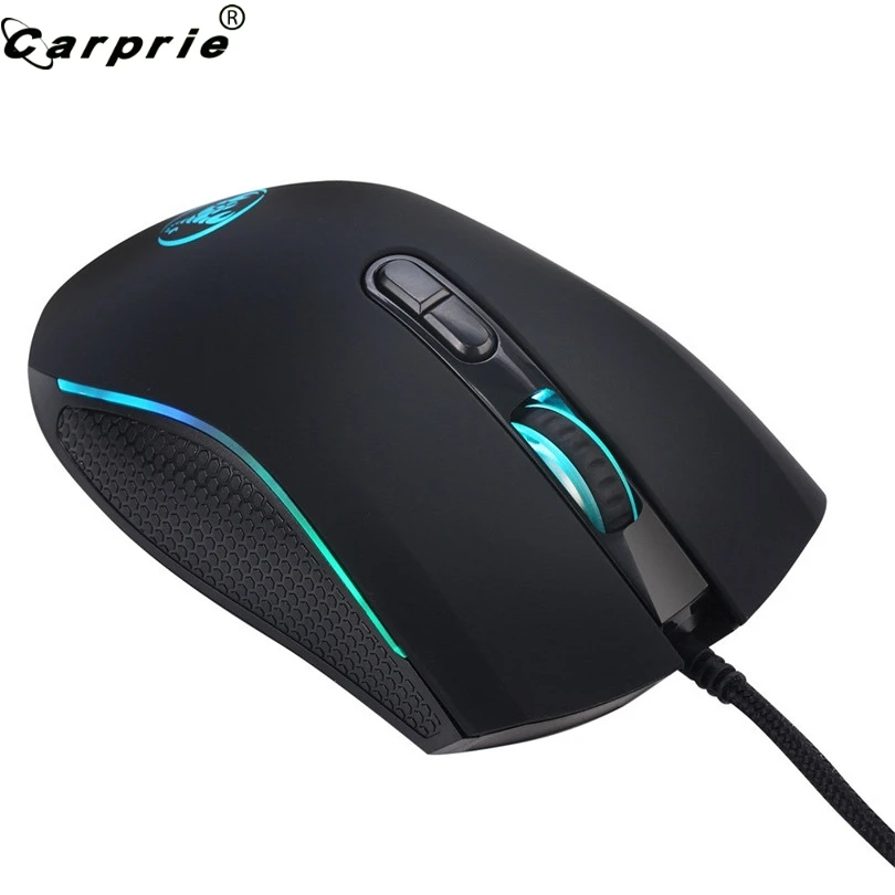 Проводная игровая мышь Pro Gamer, 3200 dpi, 7 ярких цветов, светодиодный, с подсветкой, оптическая эргономичная мышь, мыши, удобная сенсорная 90214