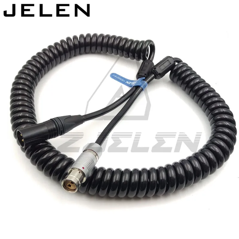 XLR 3pin для ARRI XT 2-контактный разъем питания ALEXA SXT кабель длина пружинного провода 80