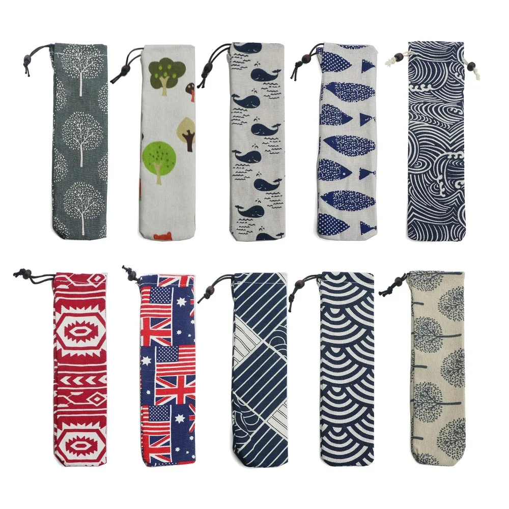 Многоразовая Льняная сумка для столовых приборов 100 шт. | Дом и сад