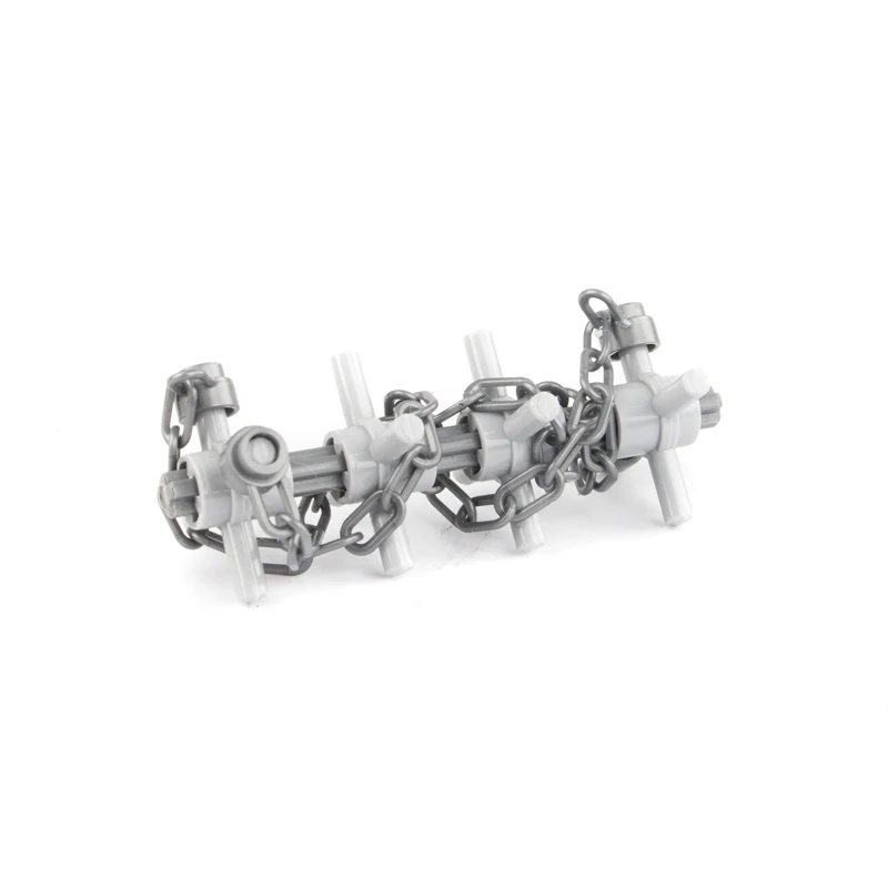 Grayfence1PC Военный пакет оружия забор MOC Строительные блоки мини-рельсовый забор SWAT город аксессуары WW2 фигурки части игрушки Кирпичи детей C015 - Цвет: Grayfence1PC