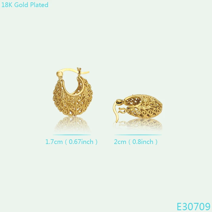 Женские серьги в африканской корзине Ethlyn Нигерия Кения Гана золотистые модные