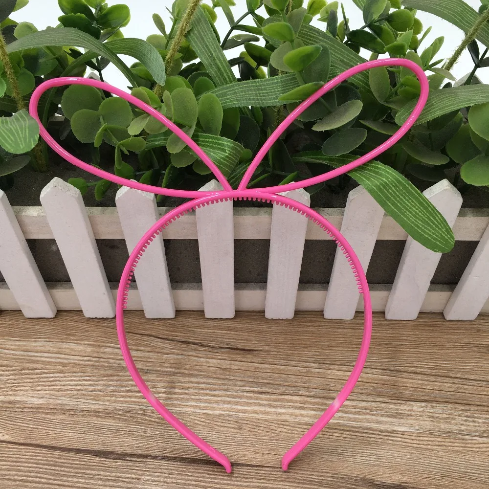 XIMA 12 шт. пластиковые повязки на голову с заячьими ушками для девочек детские из