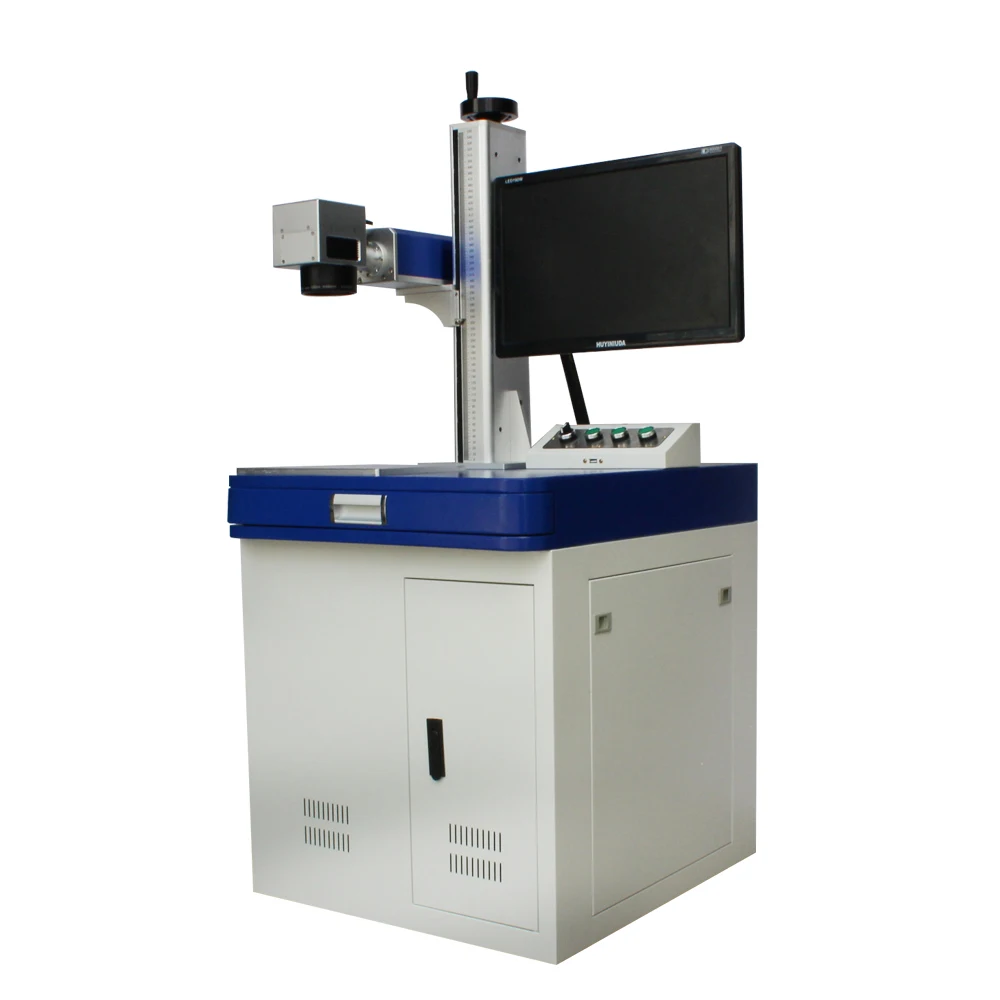 Бесплатная доставка DHL 20 Вт волоконно-оптическая лазерная маркировочная и