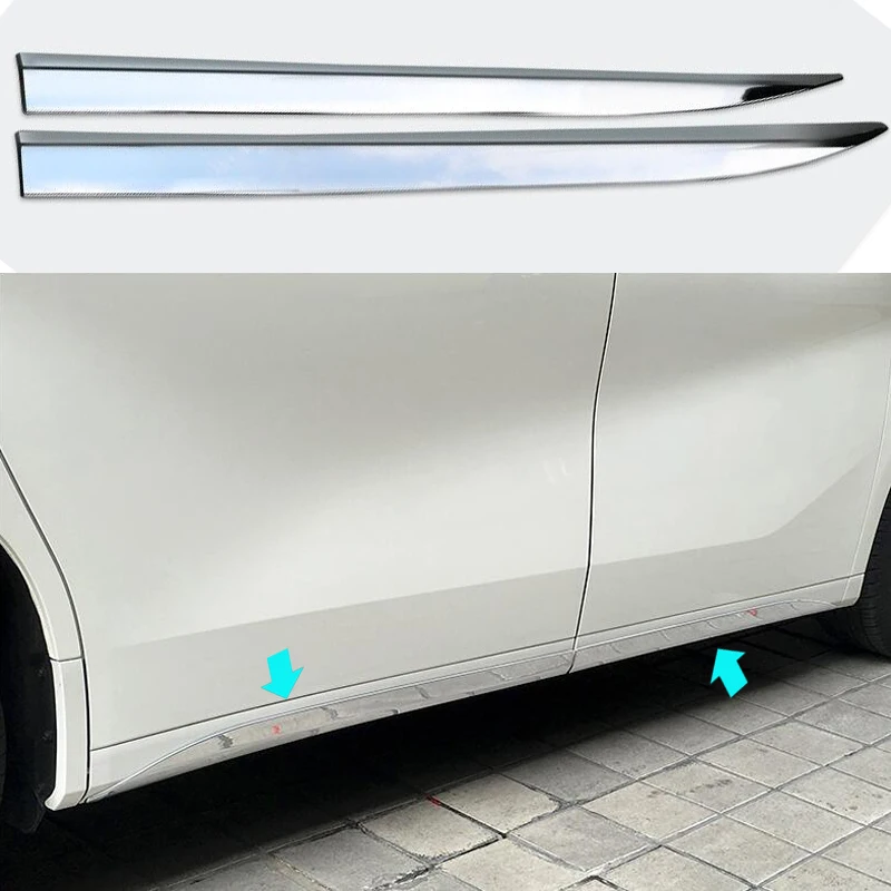 DEE автомобильный аксессуар для Toyota Alphard Vellfire 2015 2016 боковая формовочная полоса ABS