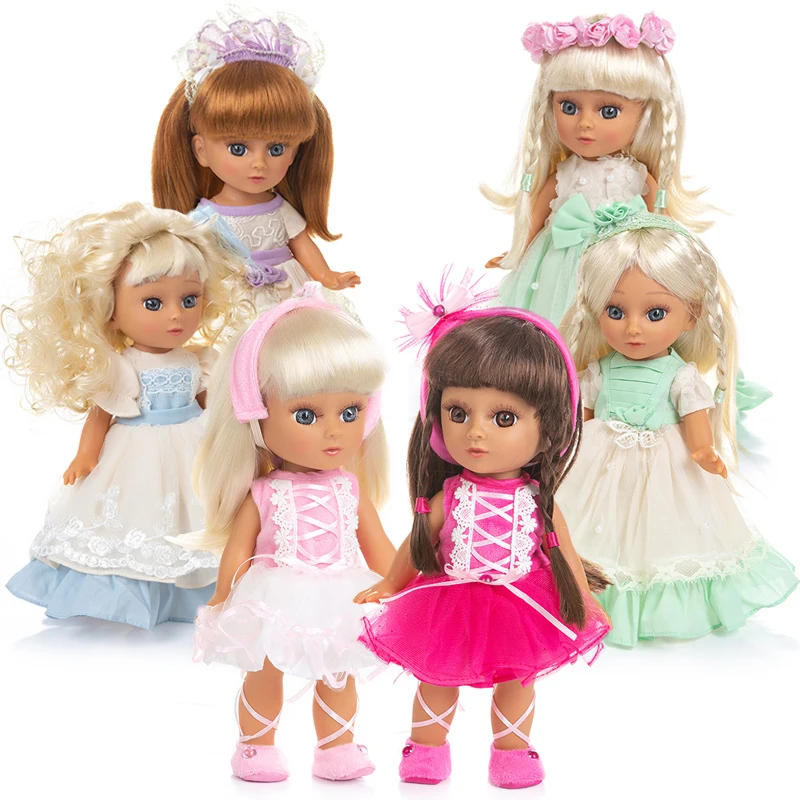 

12 Inches 32cm Mini Sweet Girl Doll Reborn Baby Dolls Full Handmade Best Girls Gift DIY Bjd Doll