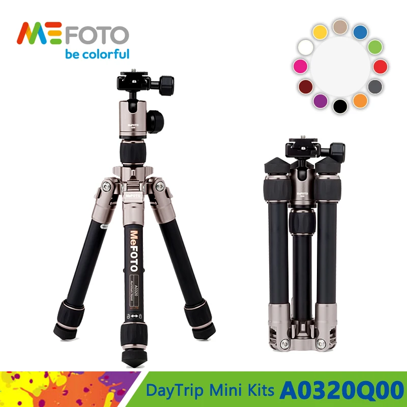 MeFOTO A0320 алюминиевый штатив портативные штативы для компактной камеры беззеркальная система камера 2 секции Максимальная загрузка 4 кг
