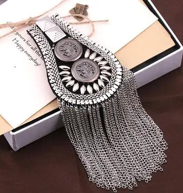 silver Блейзер Epaulet унисекс аксессуары/высокая бахромой из металла панк плеча эполет/шипы брошь ручной работы для мужчин/женщин ювелирные изделия оптом - Цвет: silver