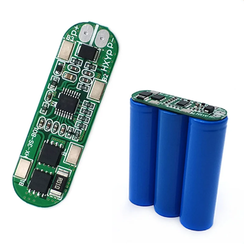 BMS 3S 10A 18650 зарядное устройство PCB Защитная плата 11 1 V 12 6 защита от перезаряда