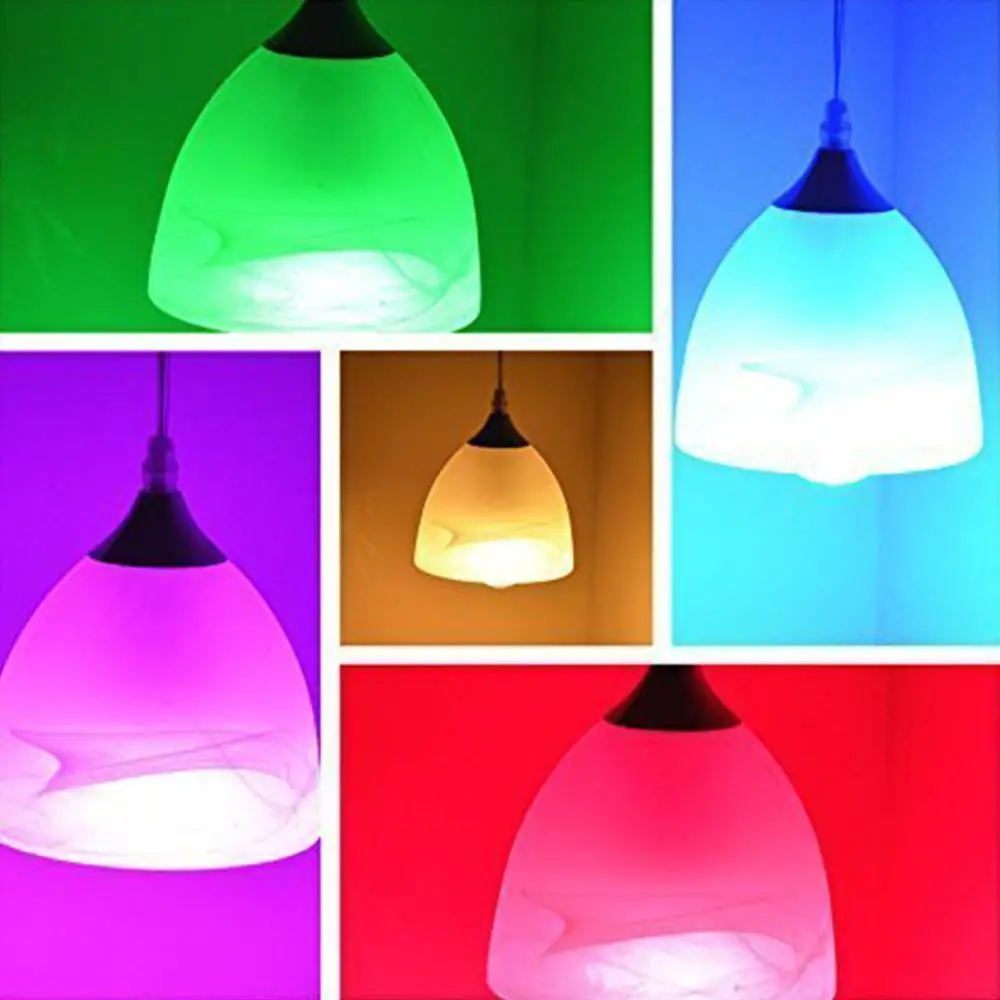 E27 светодиодная лампа 3 Вт 5 10 RGB видов цветов Светодиодная AC85-265V сменная с