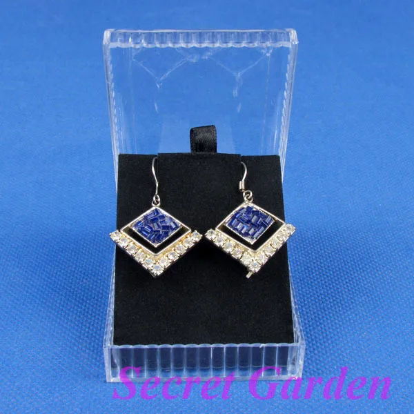 

Wholesale 64 Clear View Plastic Earring Pendant Necklace Jewelry Case Box