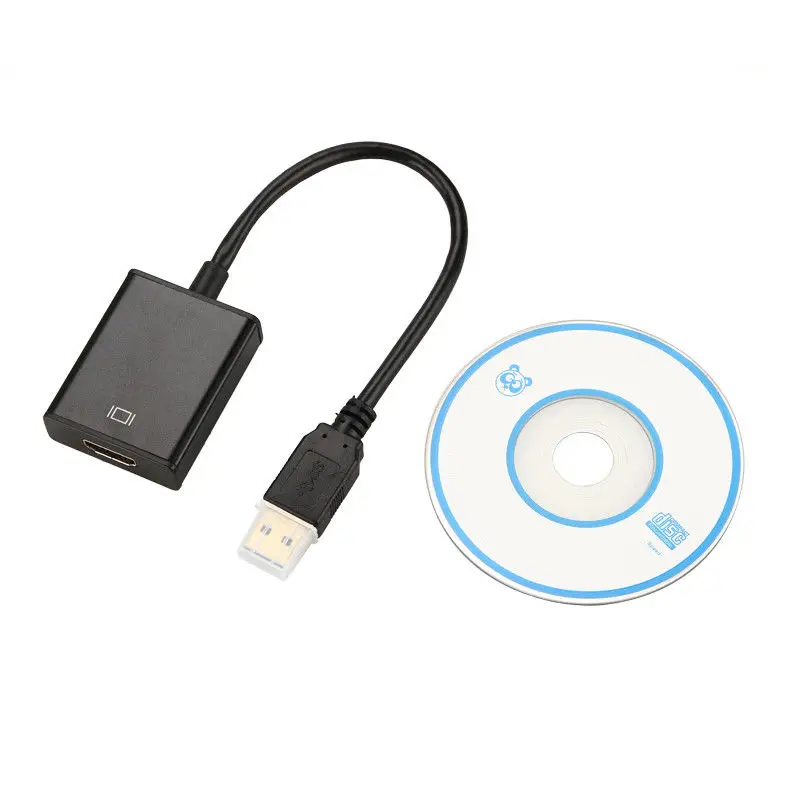 Высокоскоростной адаптер USB 3 0 HDMI штекер гнездо видеокабель конвертер для