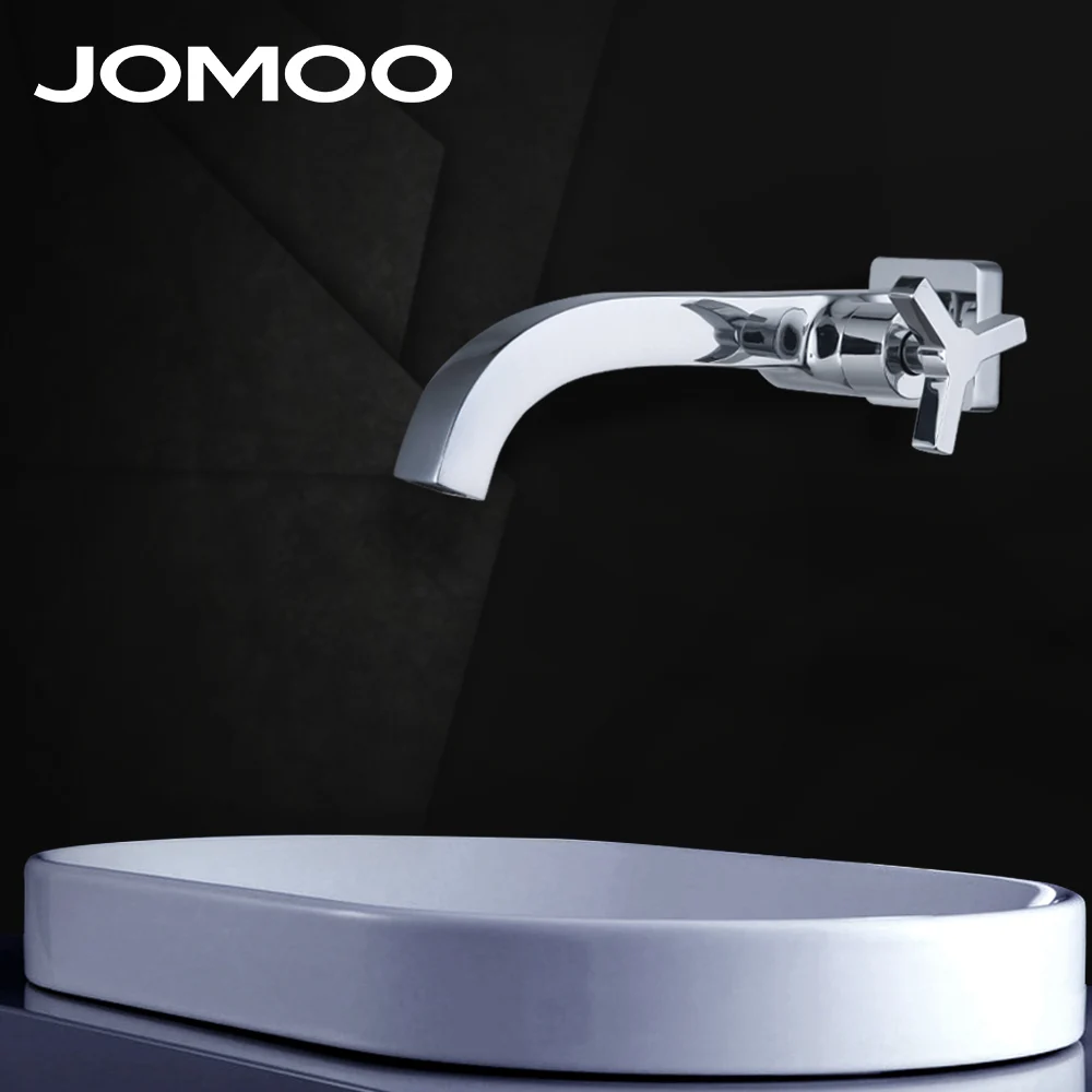 

JOMOO смеситель для раковины для ванной комнаты водопроводный Носик латунный Матовый хромированный туалетный столик антикоррозийный кран для ванной комнаты
